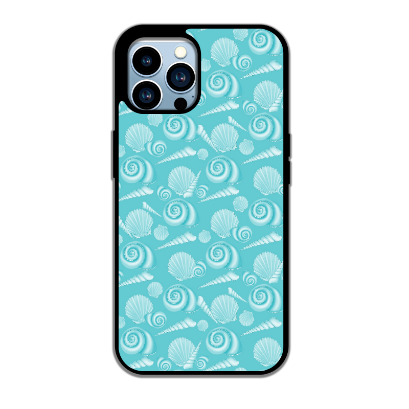 🌊 Sea Breeze – Coquillages blancs sur fond turquoise 🐚