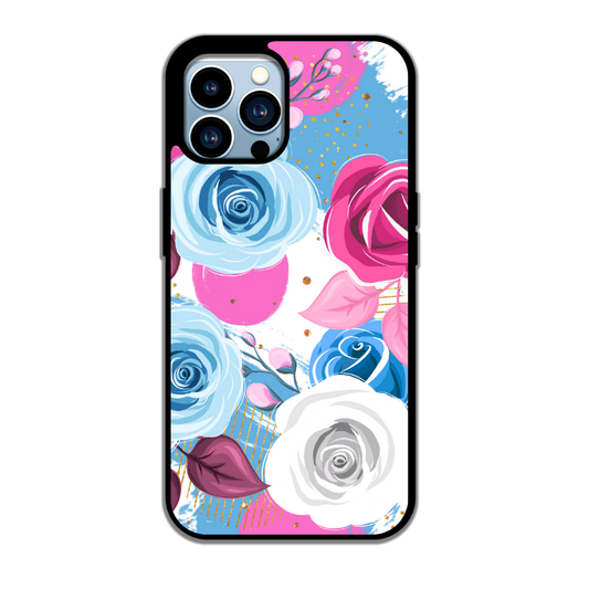 🎨 Rosy Pop – Fleurs vives & fond éclatant 🌸