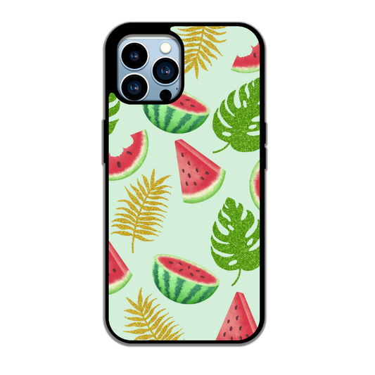 🍉 Sweet Jungle – Pastèques & feuillage doré