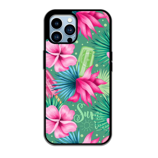 🌴 Summer Fun – Glace verte & fleurs tropicales 🌸