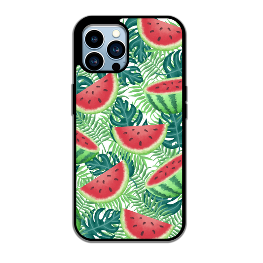 🍉 Jungle Pastèque – Fraîcheur & feuillage exotique