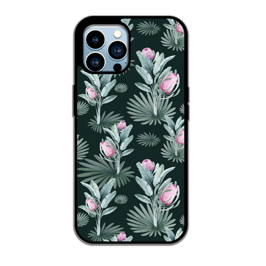 🌸 Jungle Secrets – Fleurs Roses & Feuilles Mystiques
